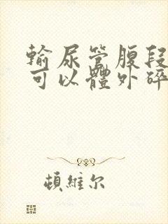 输尿管腹段结石可以体外碎石吗