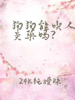 狗狗能吃人的消炎药吗?