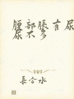 腹部胀有尿意却尿不多