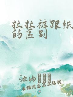 拉拉裤跟纸尿裤的区别