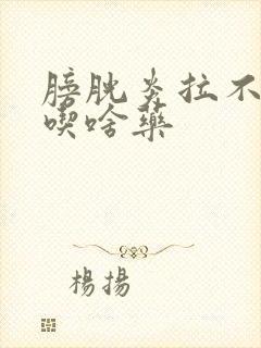 膀胱炎拉不出尿吃啥药