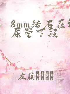 8mm结石在输尿管下段