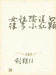 女性阴道口起了很多小红颗粒