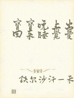 宝宝晚上出去玩回来睡觉爱哭闹