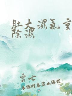 肚大湿气重怎么除湿