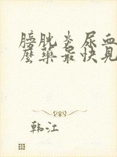 膀胱炎尿血吃什么药最快见效