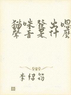 猫咪发出嗯嗯的声音是什么意思