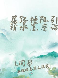 尿路梗阻引起肾积水怎么治疗