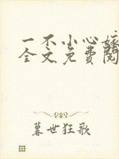 一不小心嫁总裁全文免费阅读