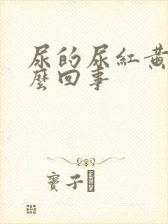 尿的尿红黄是怎么回事