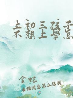 上初三孩子抑郁不想上学怎么办