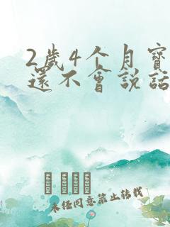 2岁4个月宝宝还不会说话怎么办