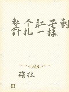 整个肚子刺痛像针扎一样