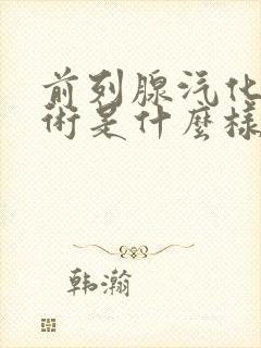 前列腺汽化电切术是什么样的