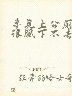 梦见上公厕小便很脏下不去脚