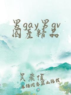 男gay男gv国产精品