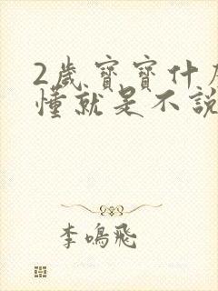 2岁宝宝什么都懂就是不说话