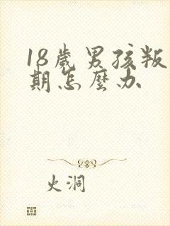 18岁男孩叛逆期怎么办