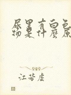 尿里有白色絮状物是什么原因