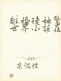 离婚后她惊艳了世界小说在线