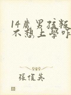 14岁男孩叛逆不想上学咋办