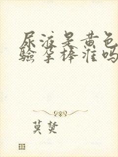 尿液是黄色的用验孕棒准吗