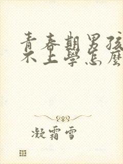 青春期男孩叛逆不上学怎么办