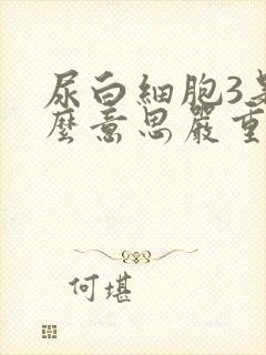 尿白细胞3是什么意思严重吗