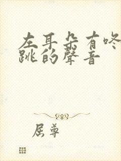 左耳朵有咚咚咚跳的声音