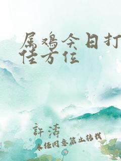 属鸡今日打牌最佳方位