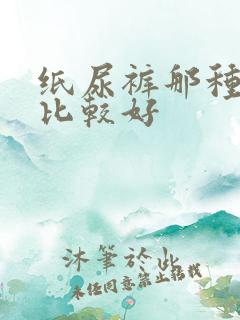 纸尿裤那种牌子比较好