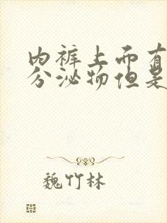内裤上面有褐色分泌物但是没来大姨妈