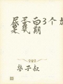 尿蛋白3个加号是几期