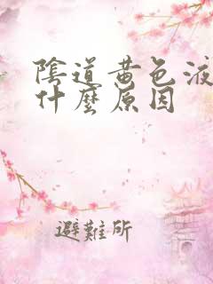 阴道黄色液体是什么原因