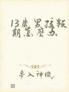 13岁男孩叛逆期怎么办