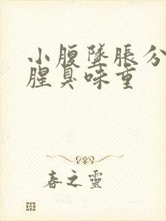 小腹坠胀分泌物腥臭味重