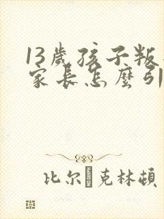 13岁孩子叛逆家长怎么引导