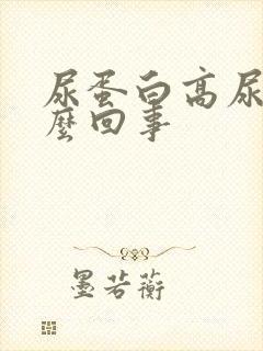 尿蛋白高尿黄怎么回事