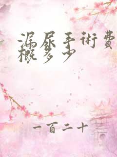 漏尿手术费用大概多少