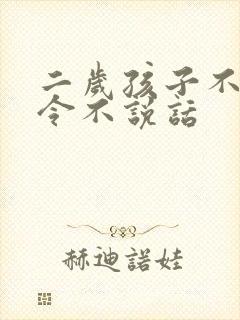 二岁孩子不听指令不说话