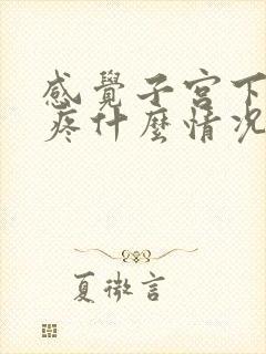 感觉子宫下坠的疼什么情况