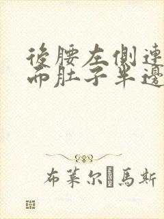 后腰左侧连着前面肚子半边疼