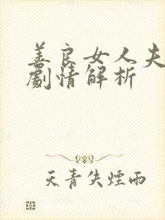 善良女人夫世美剧情解析