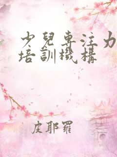 少儿专注力训练培训机构