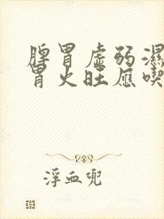 脾胃虚弱湿气重胃火旺应吃什么中药