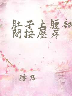 肚子上腹部正中间按压疼