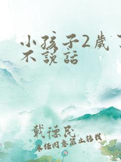 小孩子2岁了还不说话