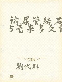 输尿管结石0.5毫米多久能排出