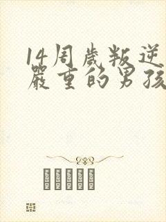 14周岁叛逆期严重的男孩如何管教