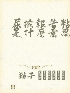 尿检报告粘液丝是什么意思